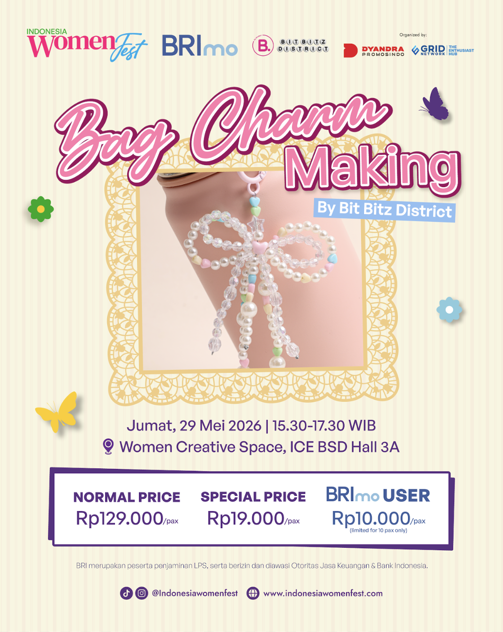 Women Creative Space: Bag Charm by Bit Bitz